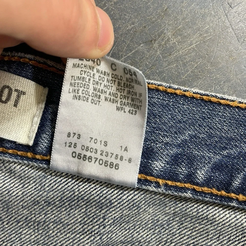 Vtg Levis 567 Low Loose Boot Jeans Mens 38x32 (fit 40x32) Distressed Y2K Faded